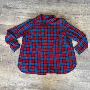 Talbots Long Sleeve Plaid Shirt